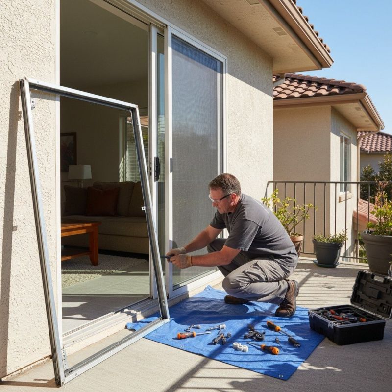 Patio Door Track Repair in Overland Park, KS