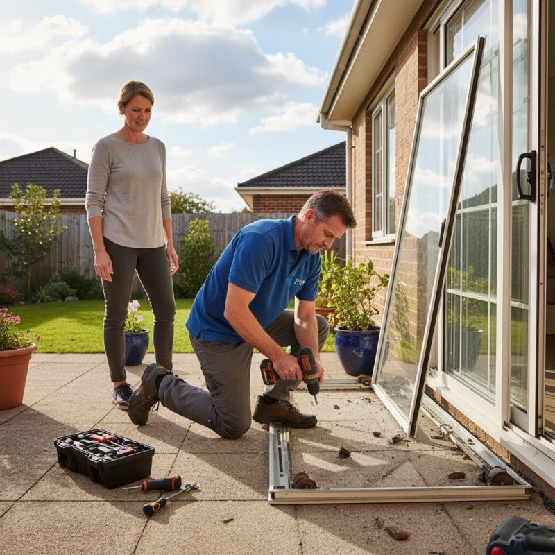 Sliding Door Track Repair in Kansas City, KS