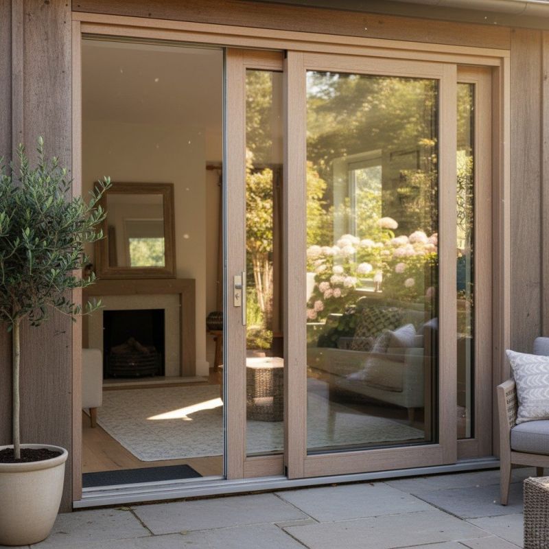 Wood Sliding Door Installation in Conroe, TX